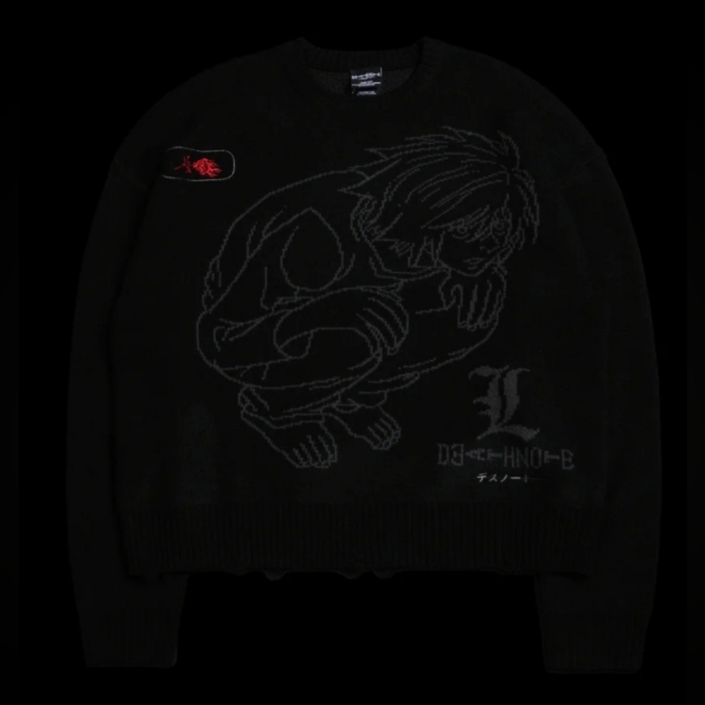 Civil Regime "The Thinker Cable" Distressed Knit Sweater